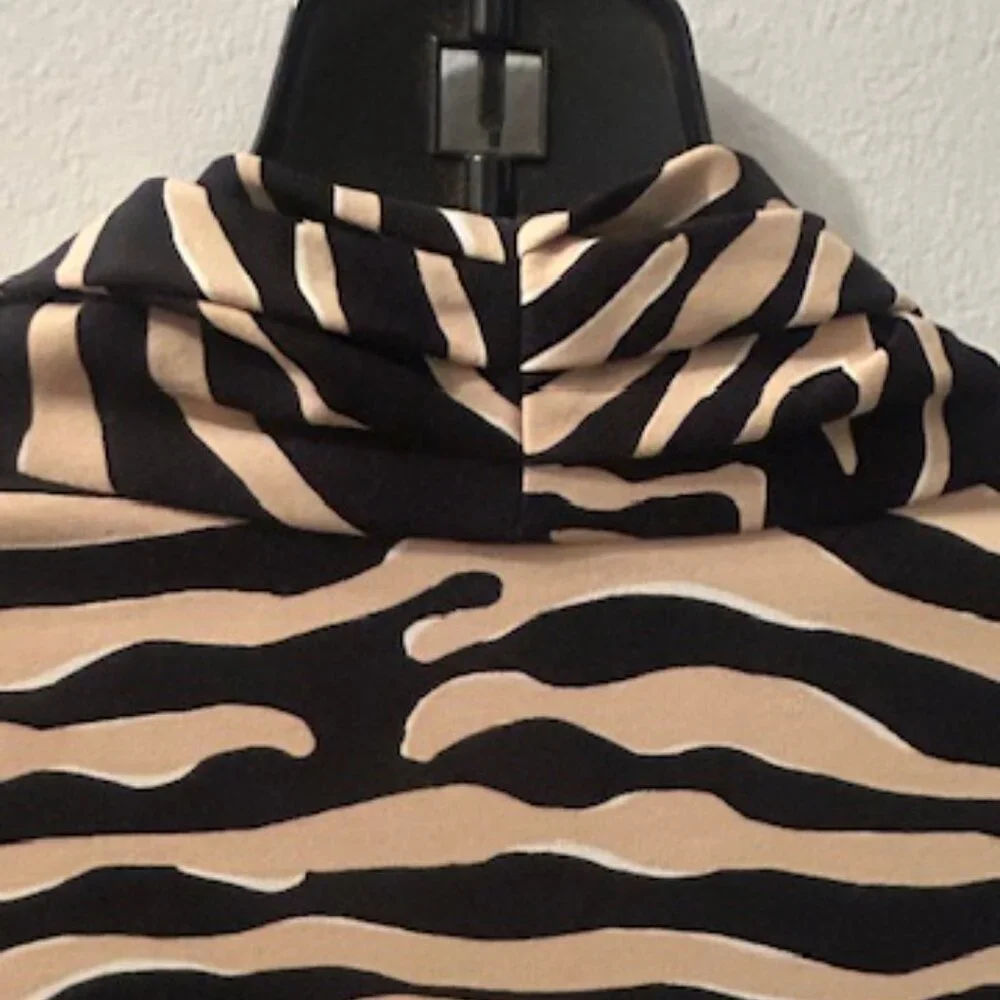 J. McLaughlin Black Sand Savannah Catalina Cloth Print Panama Wrap Dress NEW - Picture 11 of 16